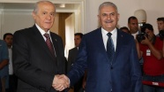 Yıldırım-Bahçeli görüşmesi başladı