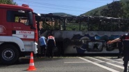 Yolcu otobüsündeki yangında ölenlerin kimlikleri belirlendi