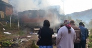 Zonguldak’ta çıkan yangında bir ev tamamen yandı