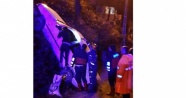 Zonguldak’ta otomobil şarampole yuvarlandı; 3 yaralı