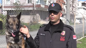 Jandarma köpeği &quot;Fora&quot; suçlulara göz açtırmıyor