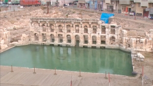 2 bin yıllık “Kral Kızı” Roma termal hamamında şifalı sıcak su...