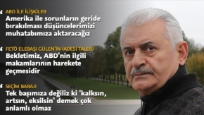 Başbakan Yıldırım: Amerika ile sorunların geride bırakılması düşüncemizi muhatabımıza aktaracağız