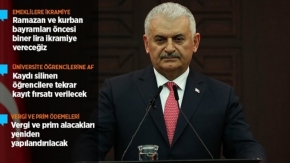 Başbakan Yıldırım&#039;dan vergi ve prim müjdesi