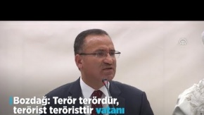 Bozdağ: Terör terördür, terörist teröristtir vatanı milleti mezhebi olamaz