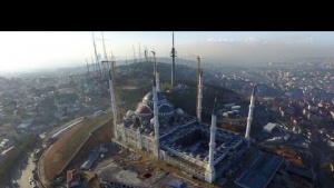 Çamlıca Camii&#039;nin kuşbakışı görüntülerle son hali