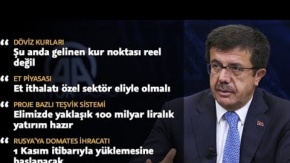 Ekonomi Bakanı Zeybekci: Şu anda gelinen kur noktası reel değil