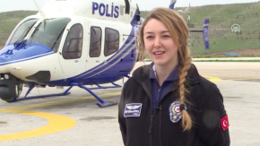 Emniyetin ilk kadın helikopter pilotu olarak tarihe geçti