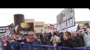 Erdoğan&#039;a suikast girişiminin sanıklarına protesto