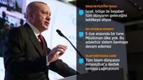 Erdoğan: Demokrasiyi kimseye bırakmayanlar Müslümanlar taciz edilirken üç maymunu oynuyor