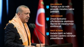 Cumhurbaşkanı Erdoğan: Tarım arazilerinin bölünmesi sorununa kalıcı çözüm getireceğiz