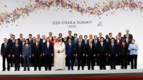 G20 Osaka Liderler Zirvesi&#039;nde aile fotoğrafı