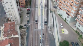 Gebze-Halkalı Banliyö Tren Hatları havadan görüntülendi