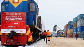 Türkiye-Rusya ‘ilk ihracat blok treni’ hedefe ulaştı