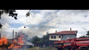 Yanan evi, helikopterli müdahale de kurtaramadı ama...